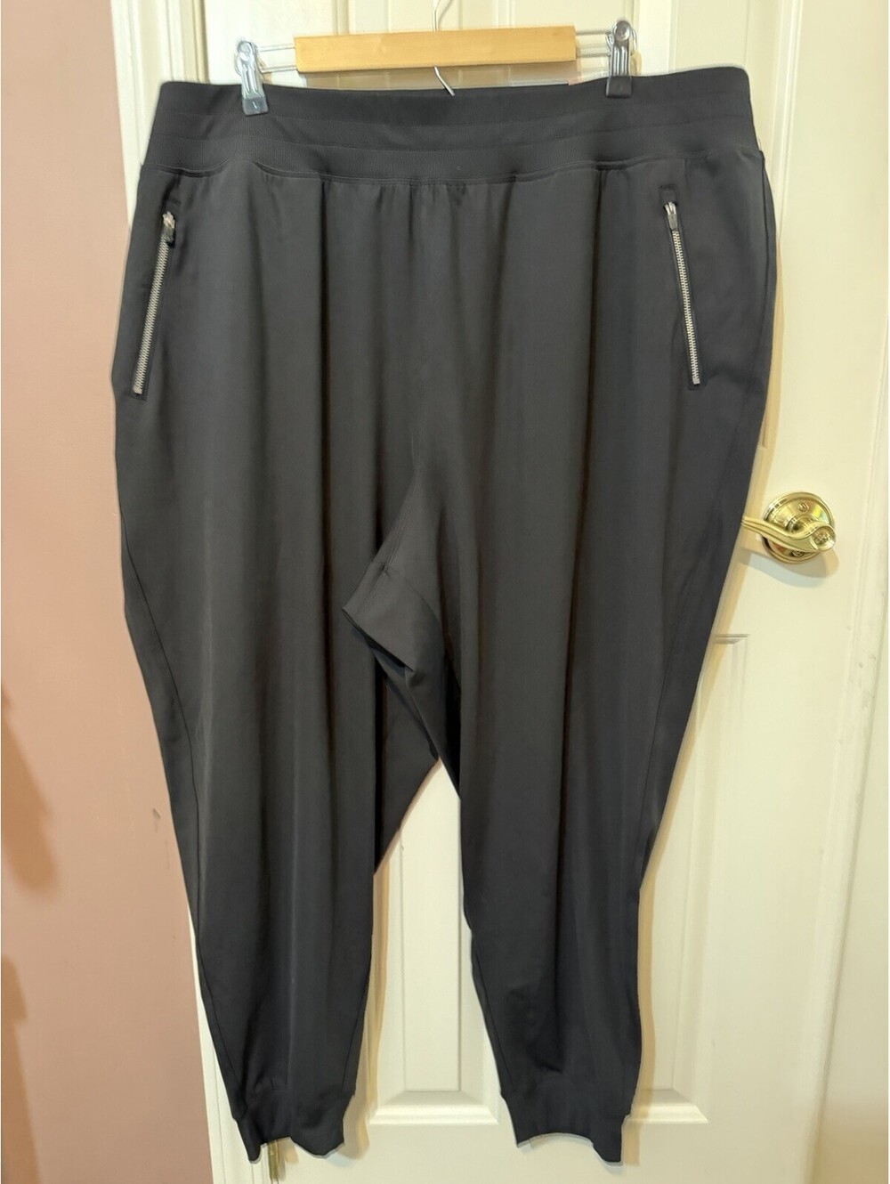 LIVI For Lane Bryant Jogger Pants Womens 26/28 Black Activewear New